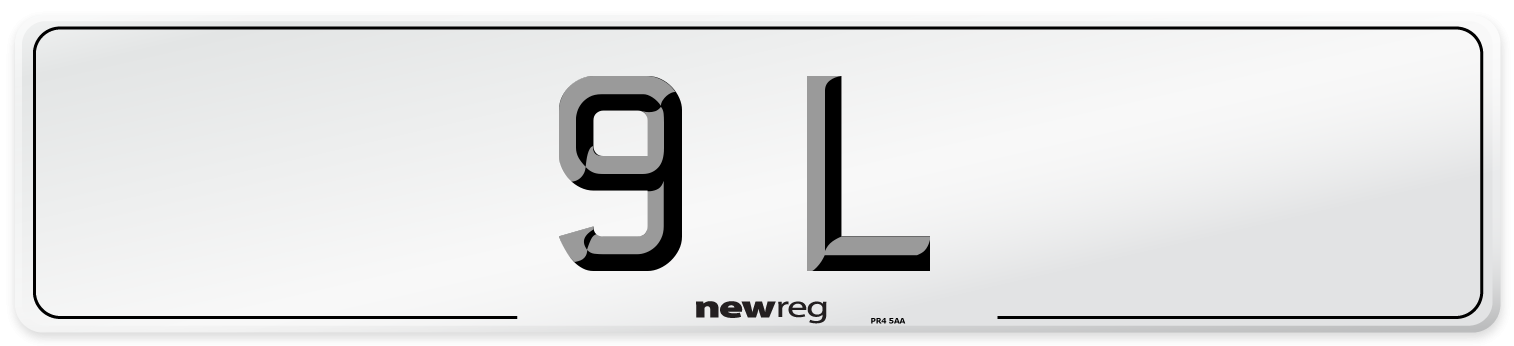 9 L Number Plate from New Reg